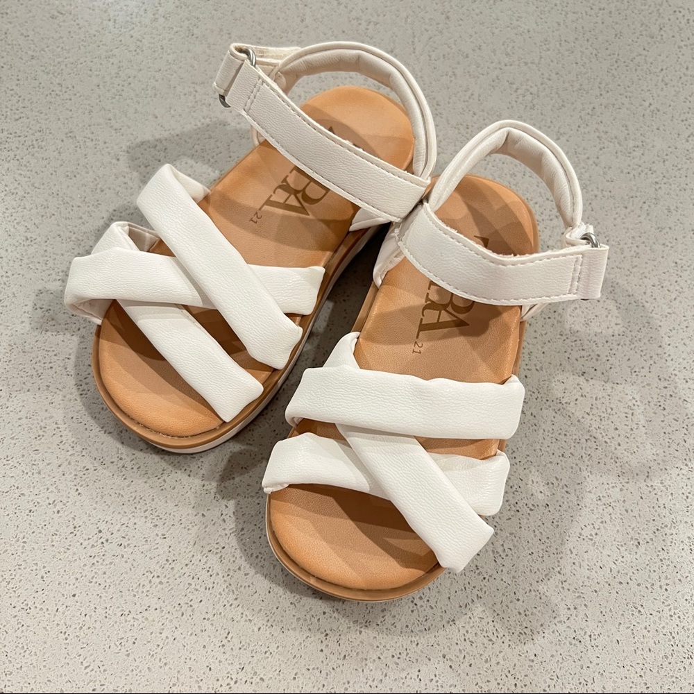 ZARA White Strappy Sandals